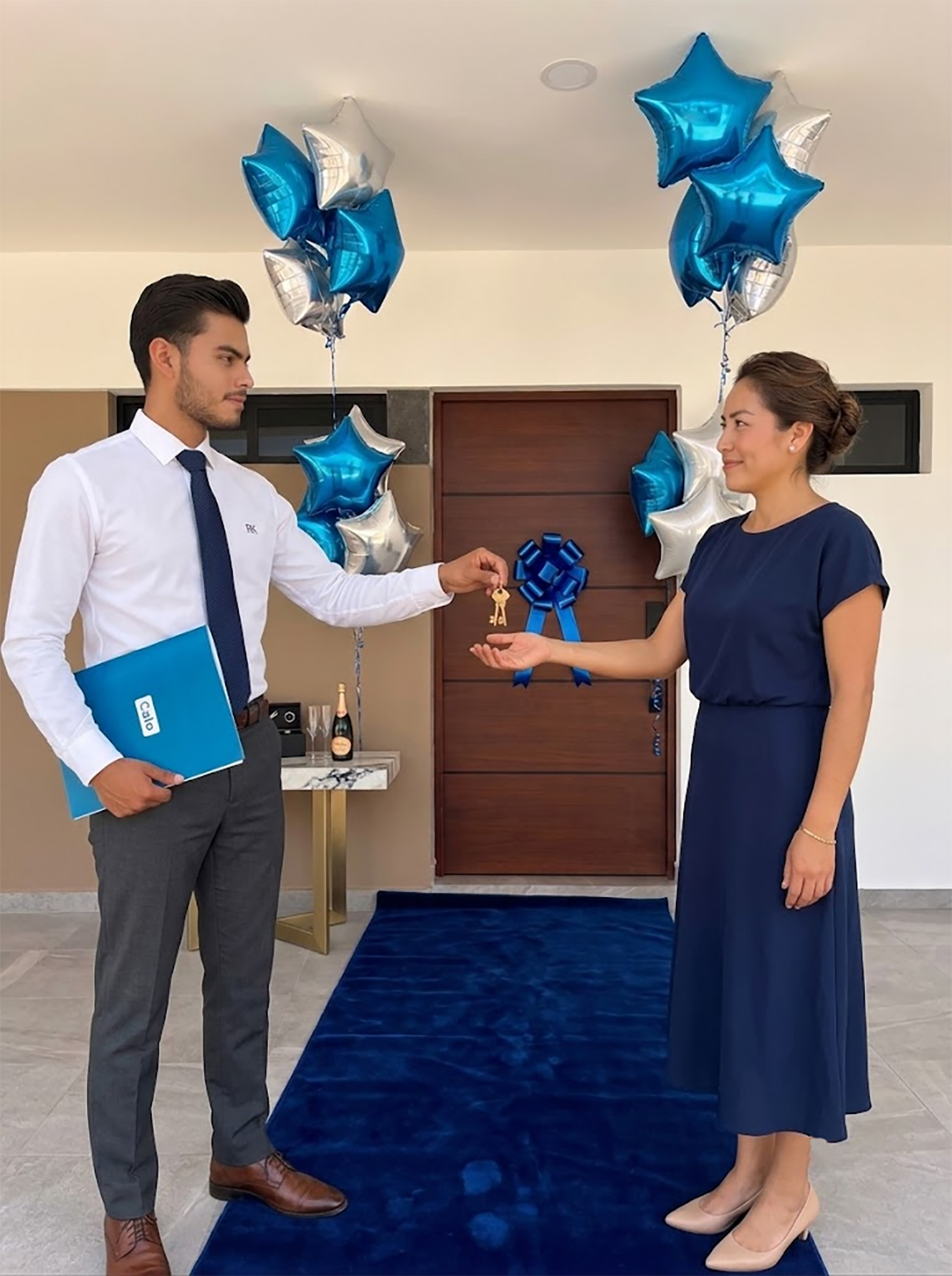 Entrega de llaves de casa nueva Casas Calo